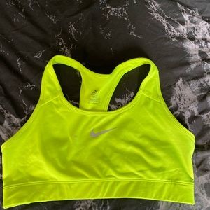 Neon Yellow Nike Sports Bra